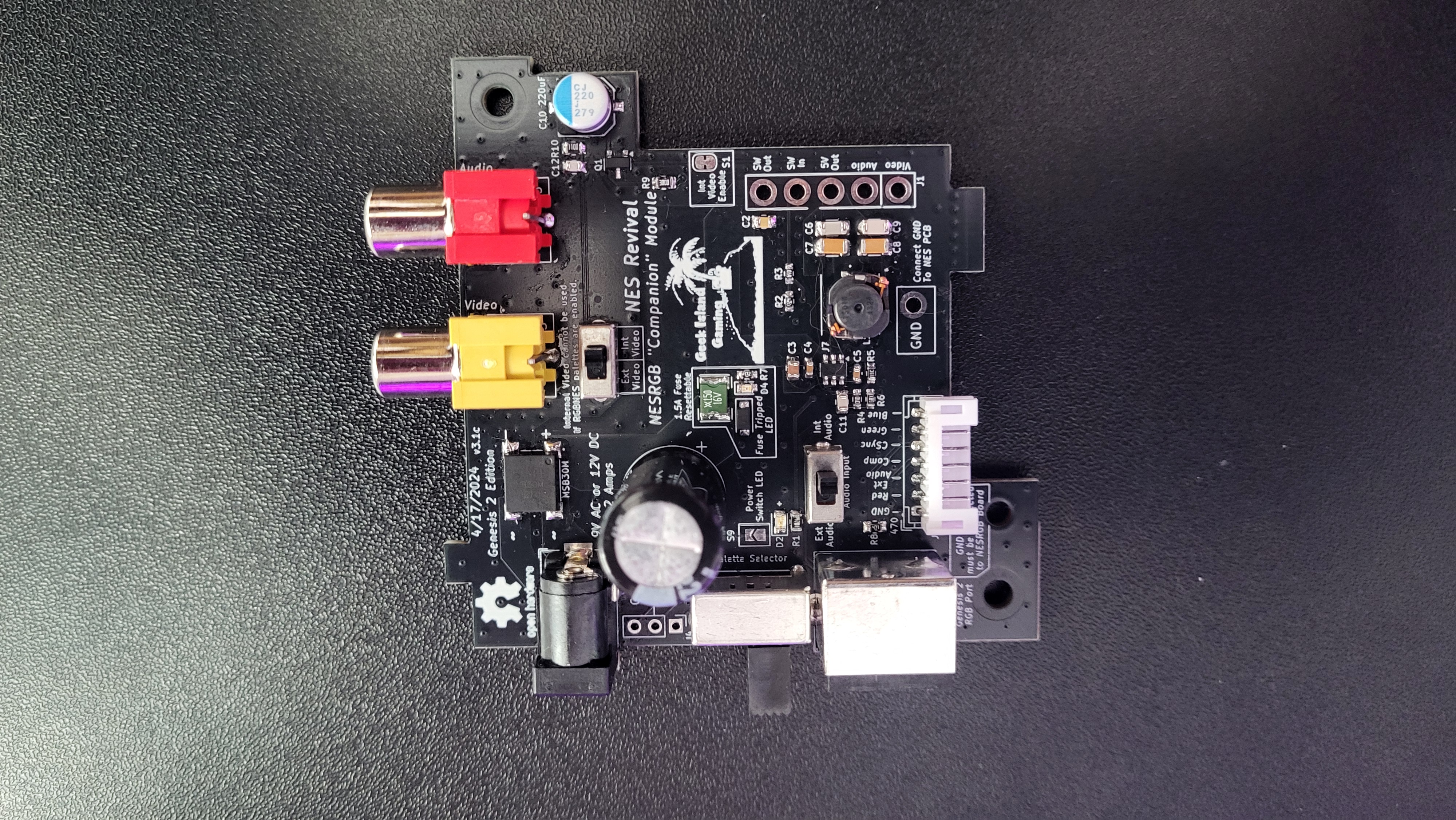 Merlin Shaw's NES Revival AV Power Board